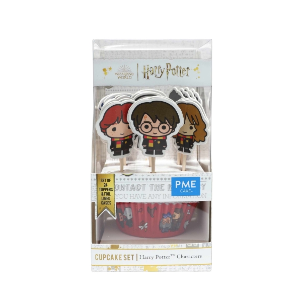 Harry Potter Cupcake Backförmchen & Topper Set / 24